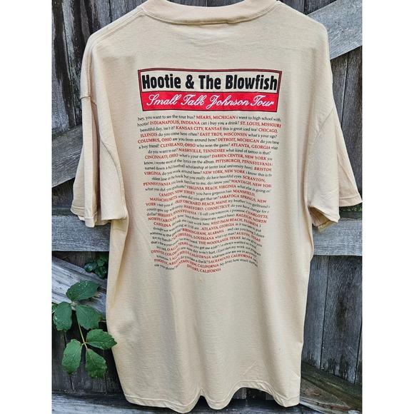 Tultex Other - Hootie And The Blowfish Rock Concert T-Shirt 96' Tour / Beige XL Vintage 90s